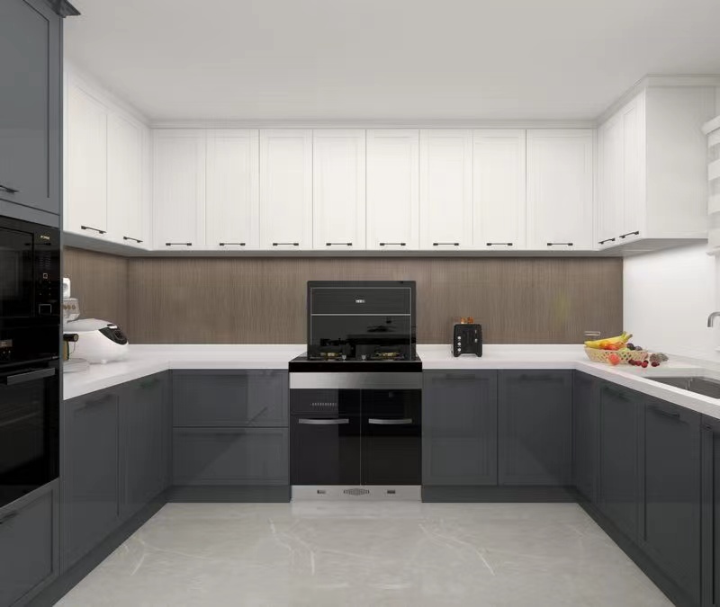 U-shaped customized cabinet design, the kitchen layout is practical and beautiful